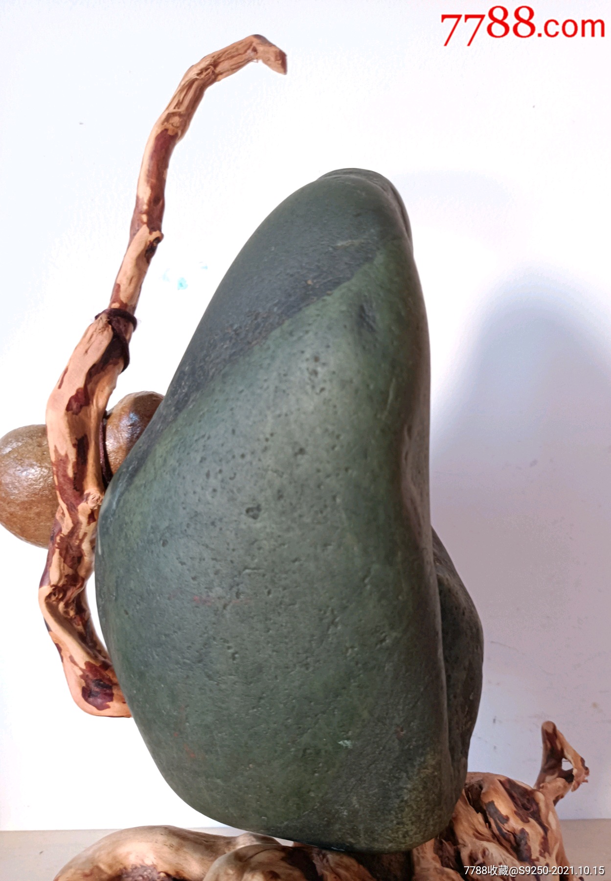 藏玉石原石摆件福寿绵绵