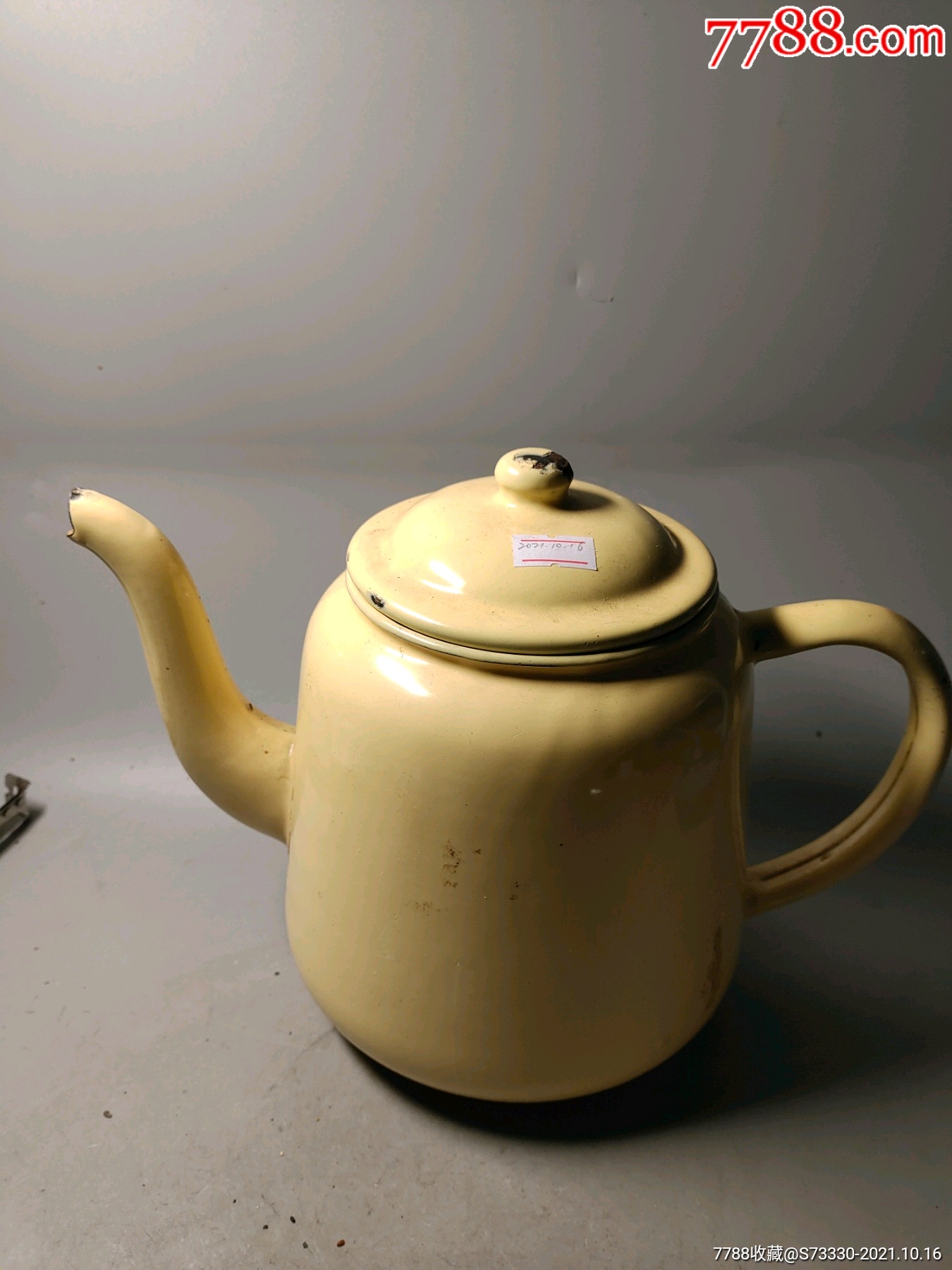 怀旧老物件7080年代搪瓷壶一把