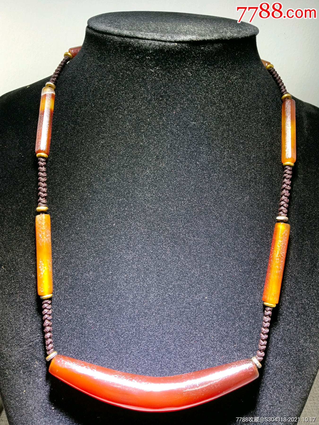 老玛瑙项链