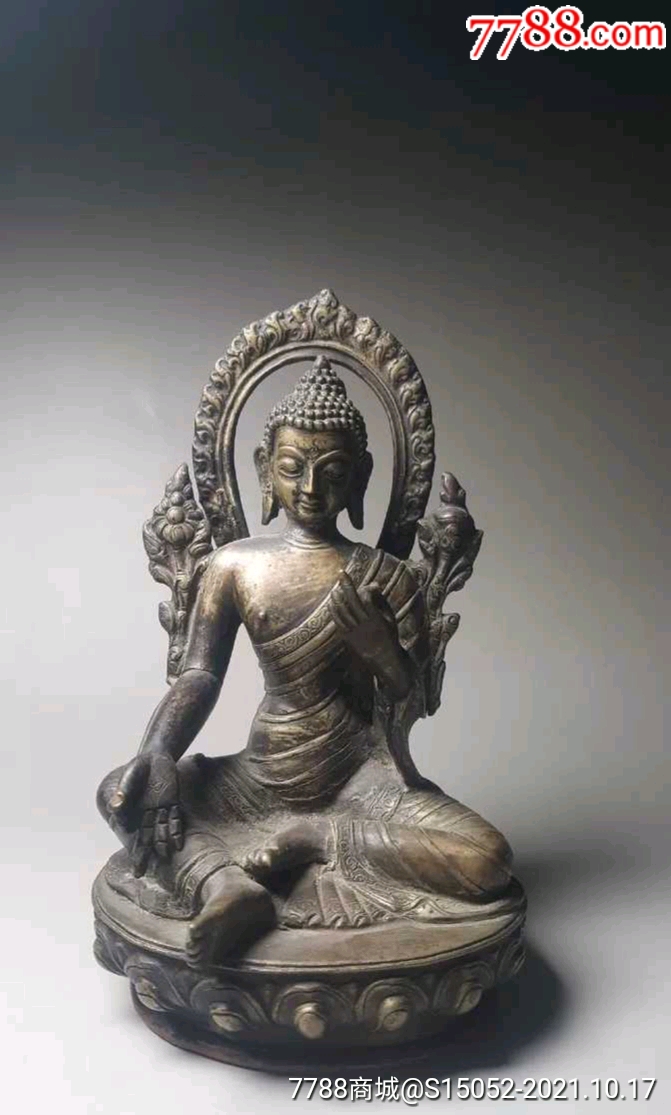尼泊尔请回铜佛造像