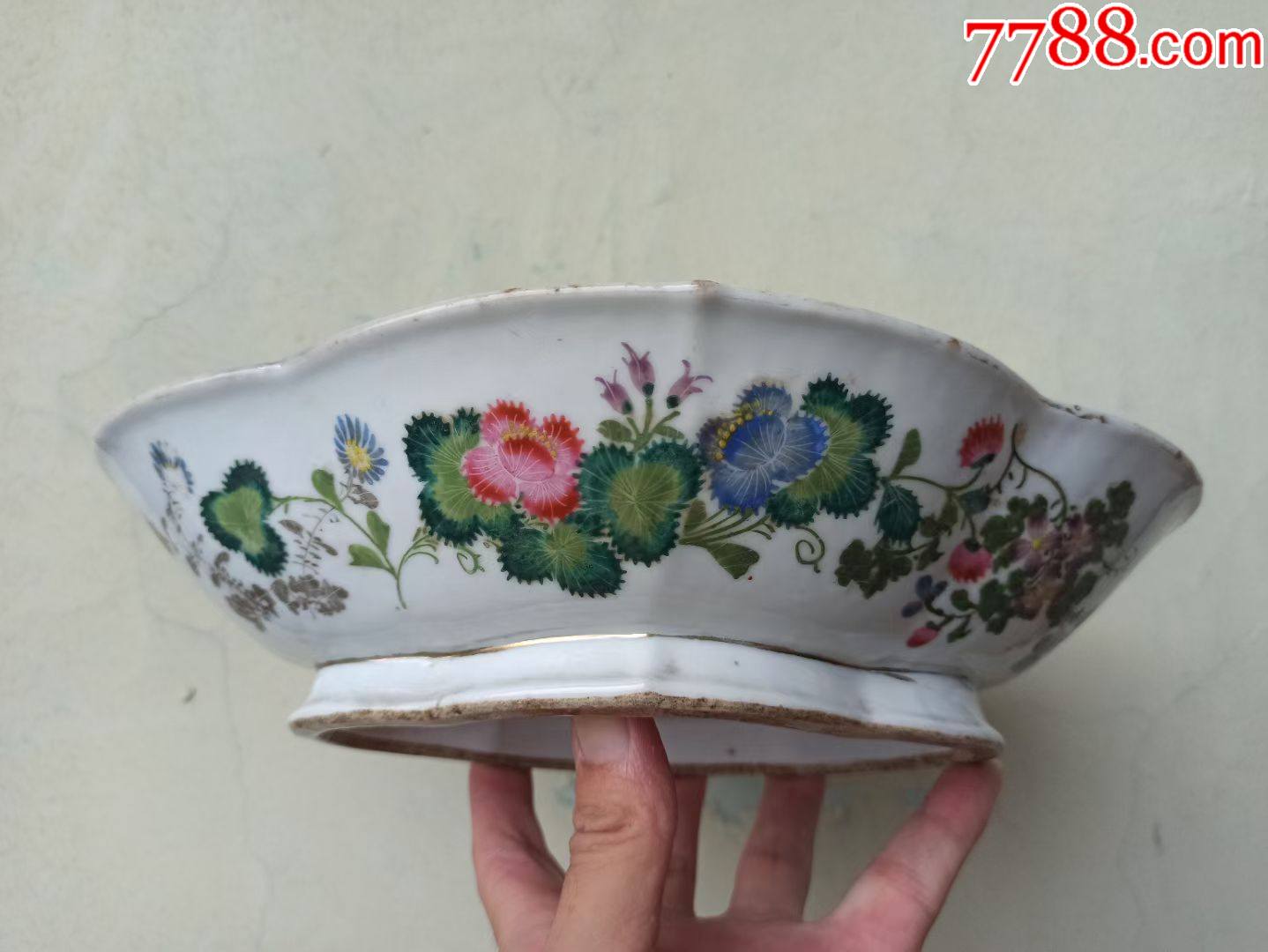 民国花卉海棠盆