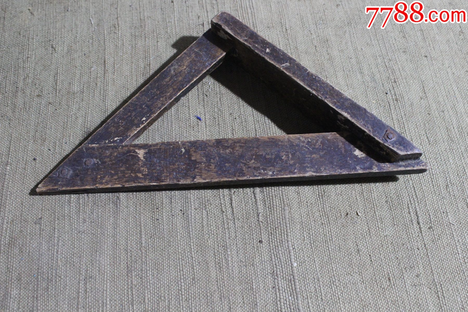 老工具木三角尺