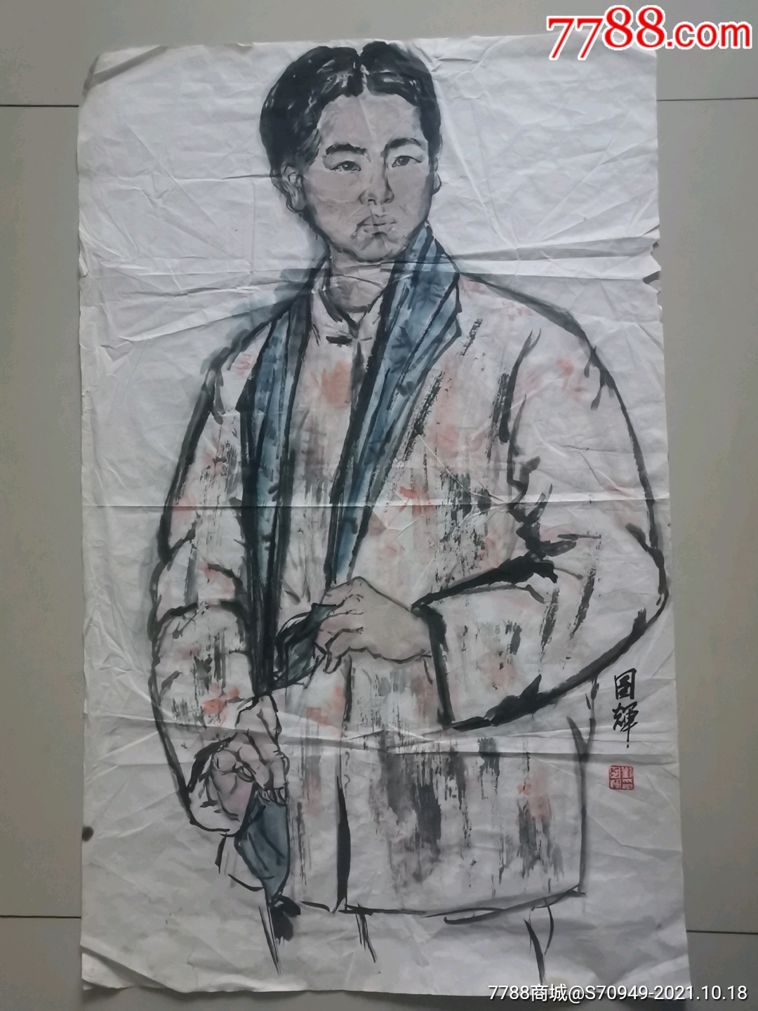 画家刘国辉人物画