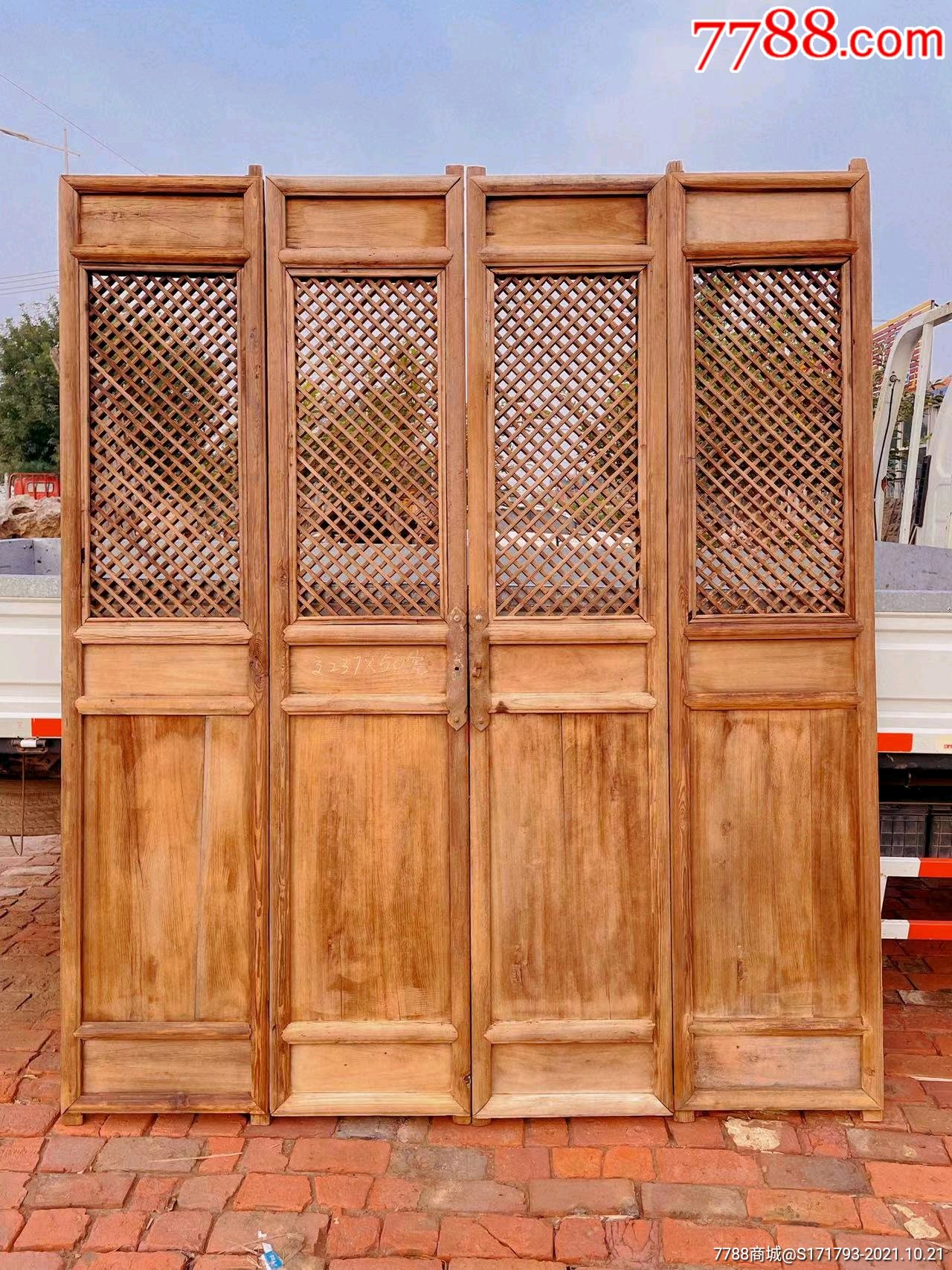 松木隔扇清代已清洗