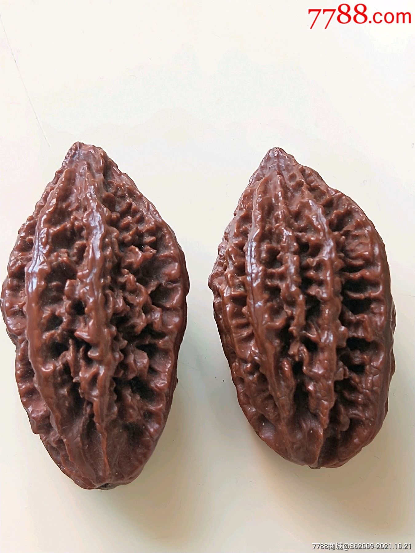 好品大号包浆红润文玩楸子一对_文玩核桃_古玩于的店【7788收藏__收藏