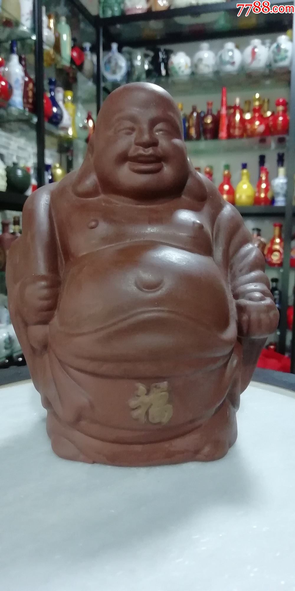 人物造型酒瓶(旧瓶)---弥勒佛