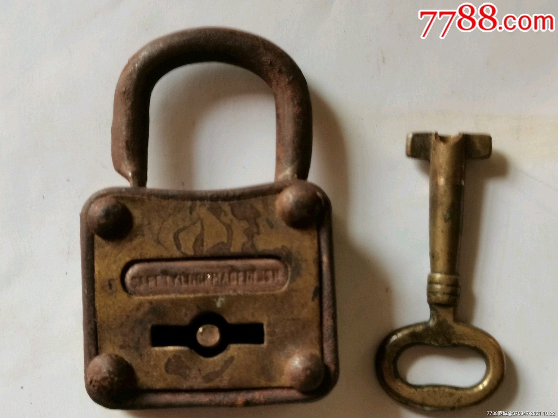 民国时期的锁一把有钥匙