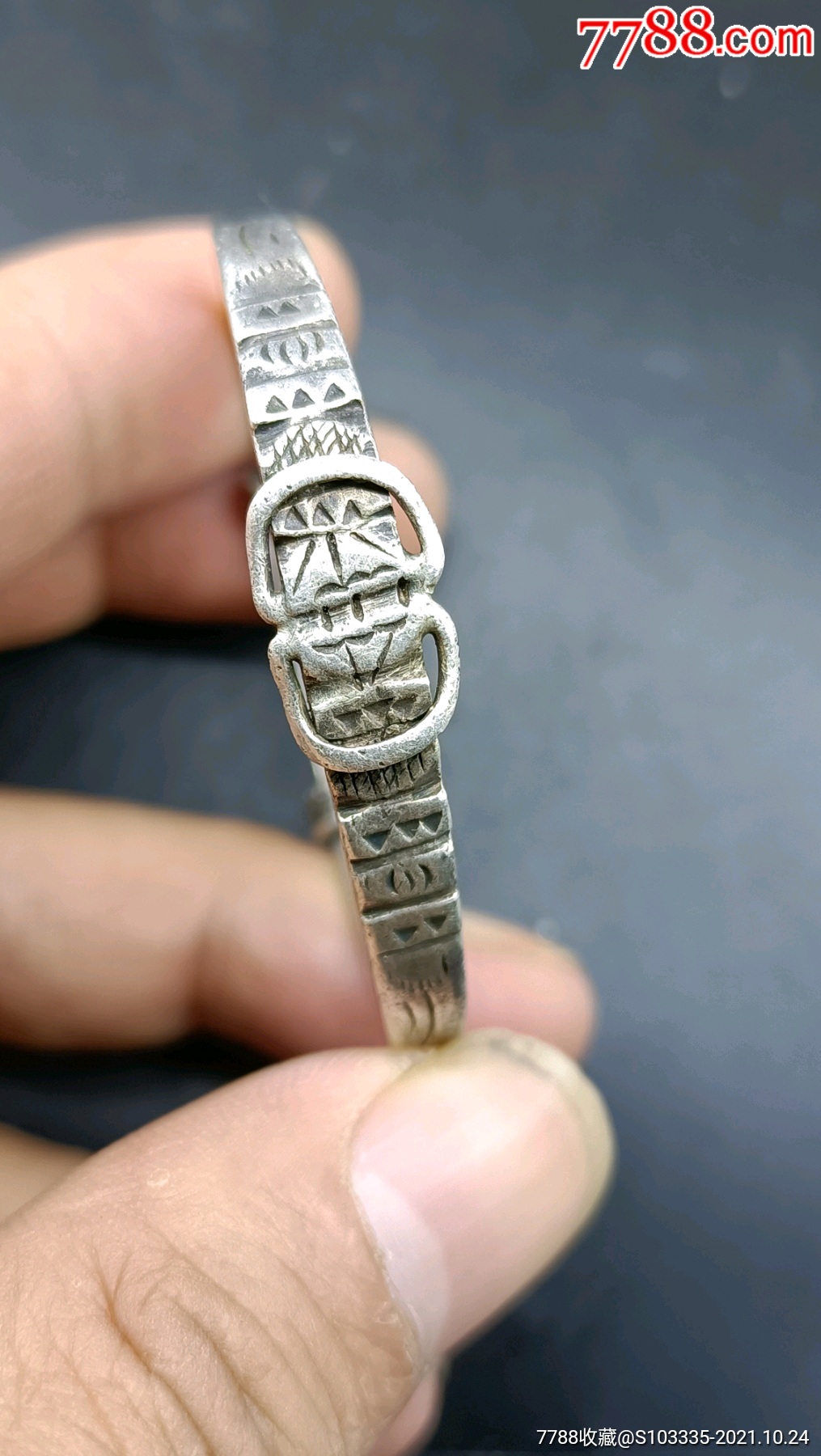 银器银饰老银手镯真品收藏包真包老_价格238元【爱上古董】_第1张