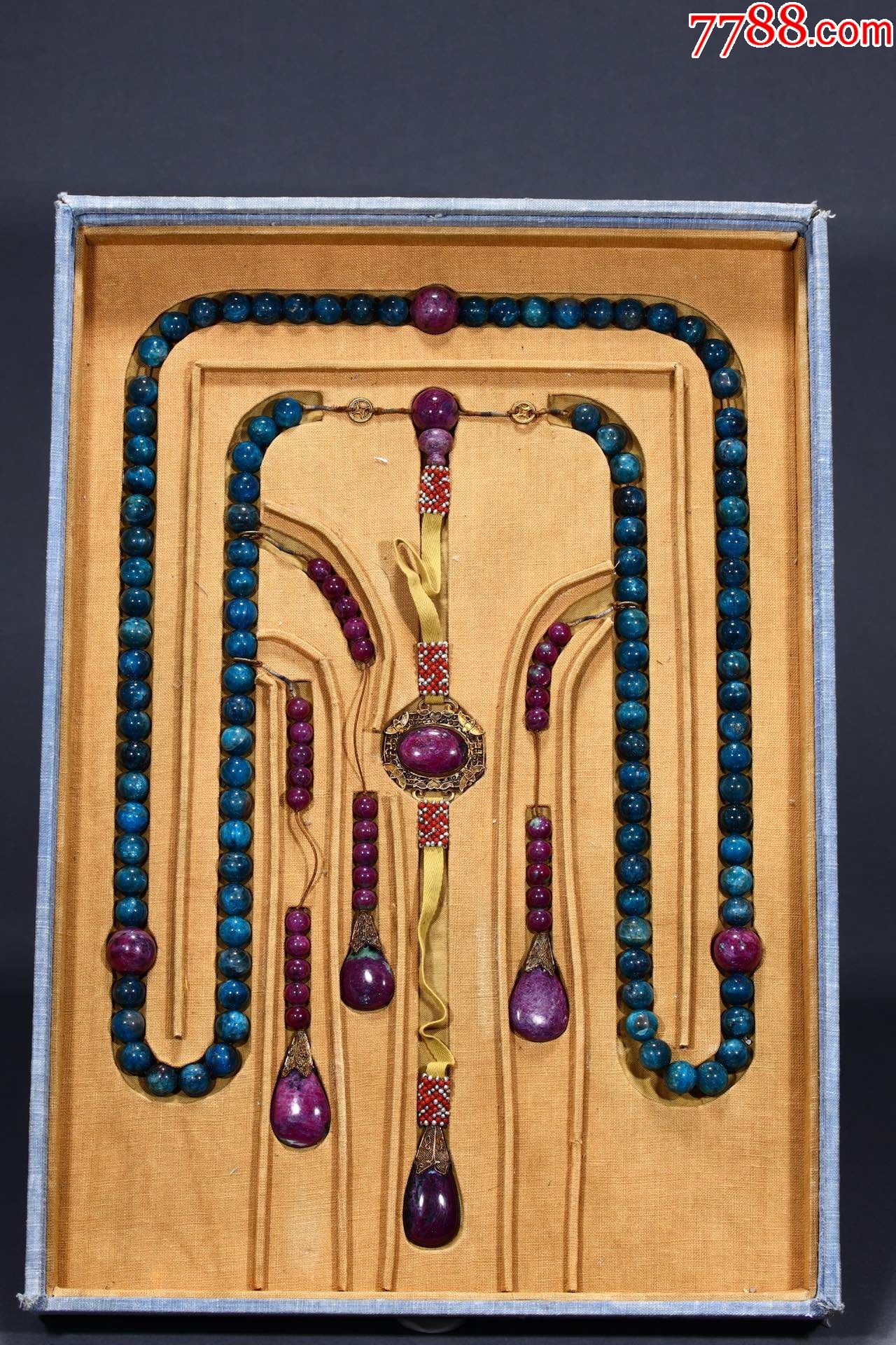 蓝宝石108颗朝珠a84s150f