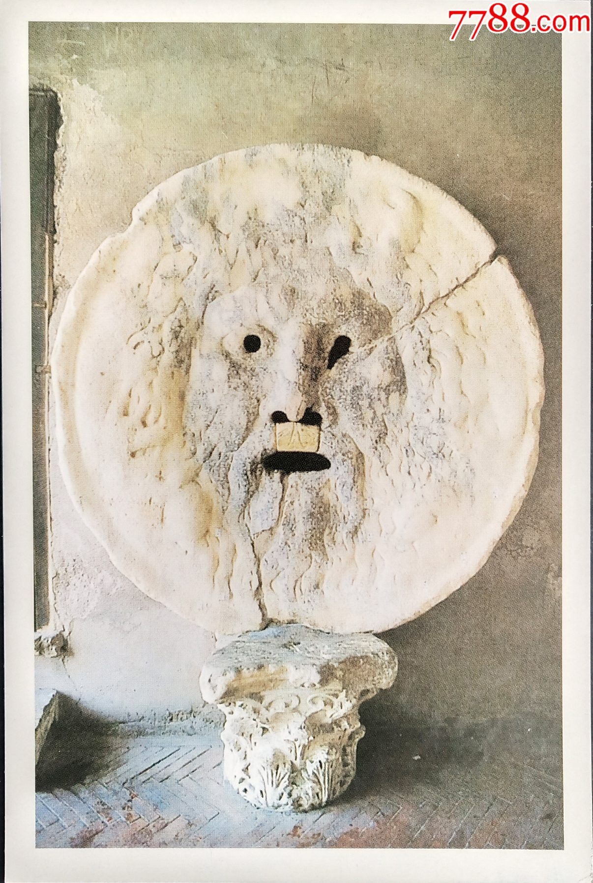 意大利罗马科斯美汀圣母教堂的真理之口明信片新片