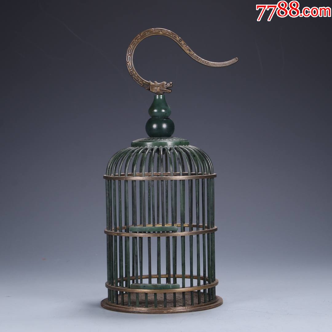 和田碧玉鸟笼a84s58f-价格:6980元-se83397854-和田