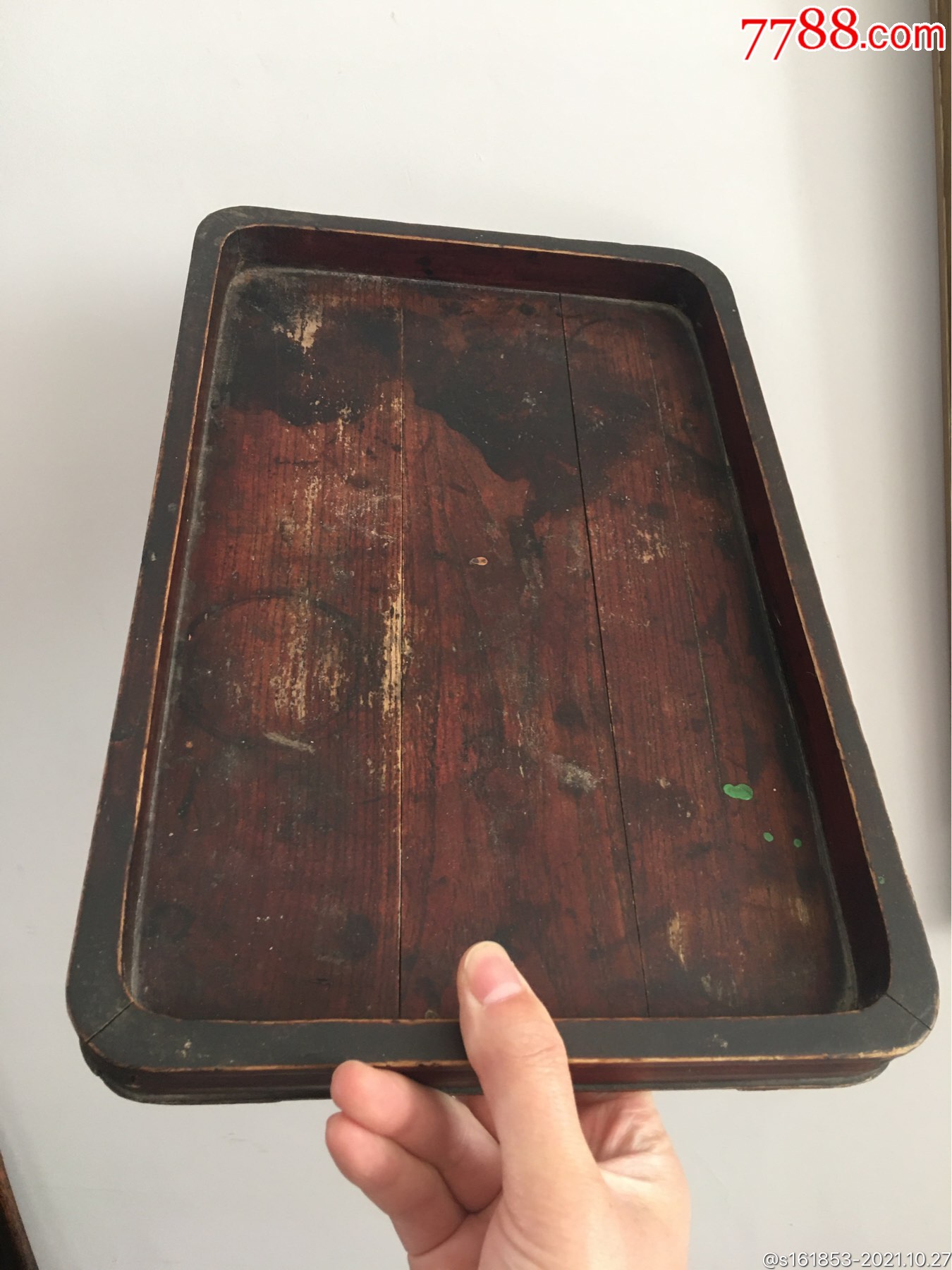 清代茶盘文盘老木盘大烟盘民俗杂项古董古玩老物件怀旧老物件