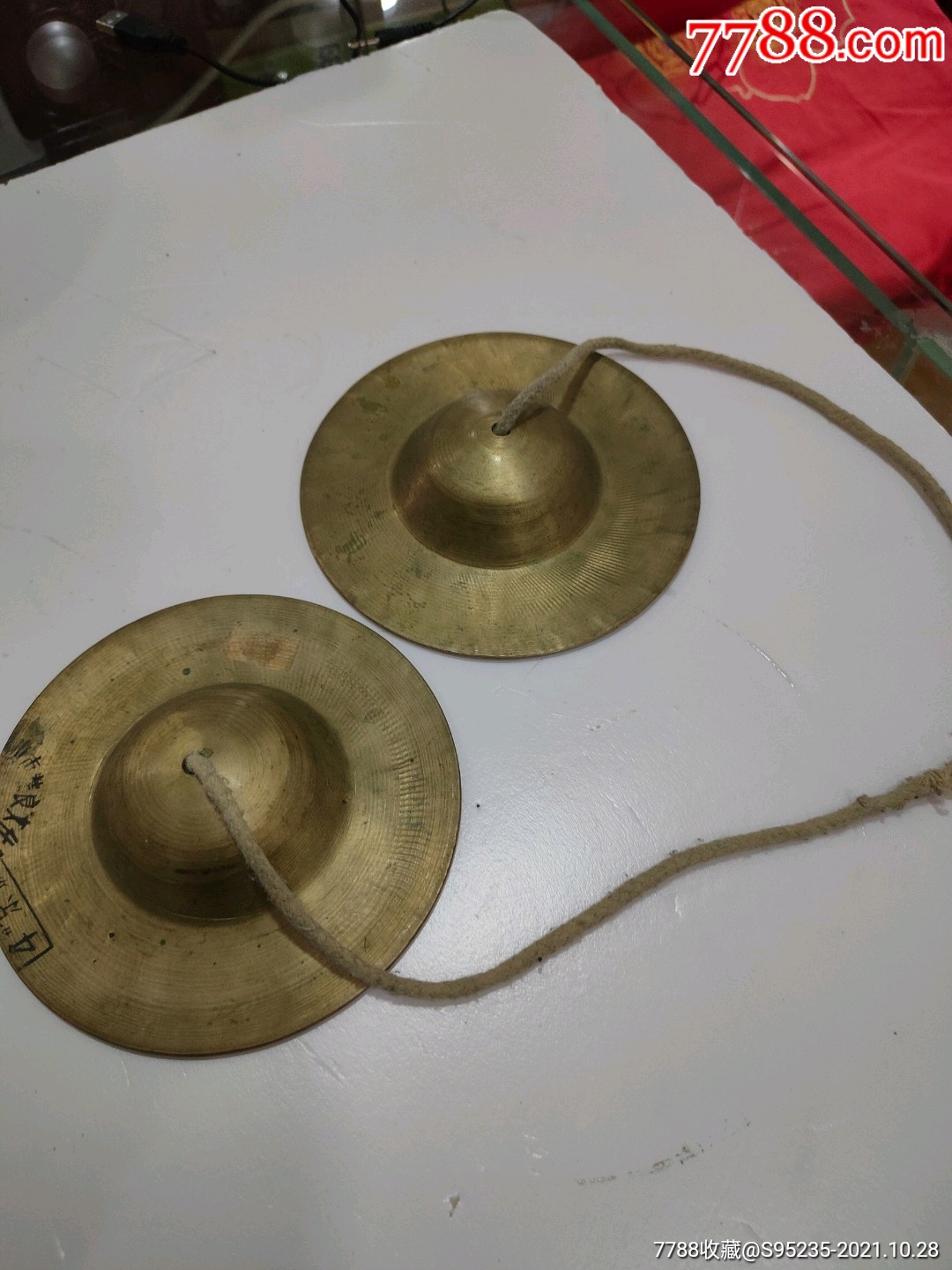 一对做工精巧的旧时4″京铜镲_锣/钹/檫_时代新居民【7788收藏】
