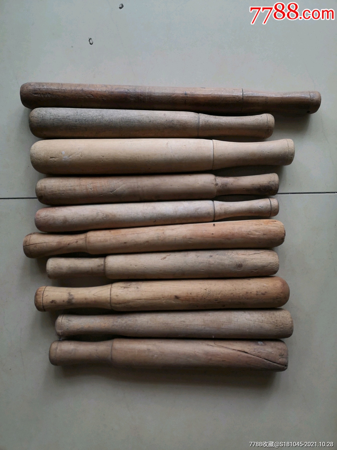 老榆木或枣木擀面杖十根