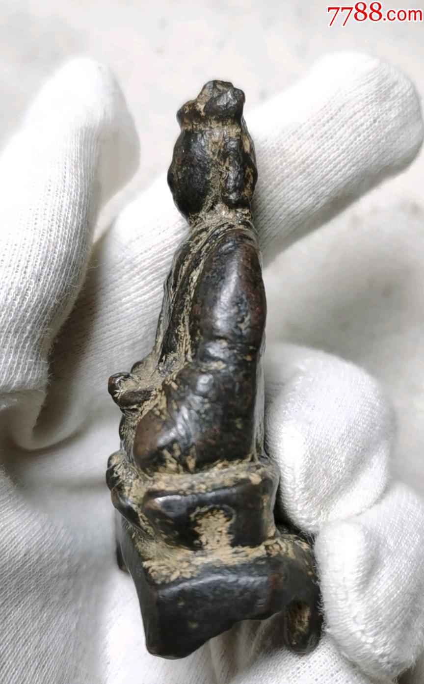 宋代铜佛像一尊包浆自然一眼老