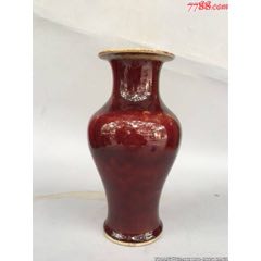 清代祭红团-红釉瓷-7788旧书网