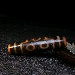 藏区回流高油血丝龙纹七眼天珠收藏陪戴精品