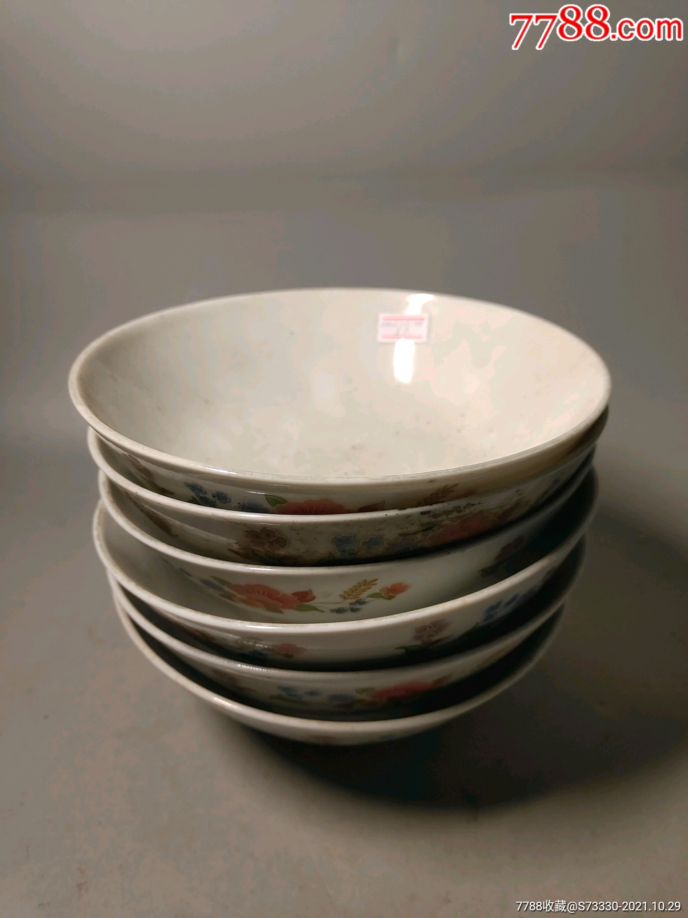 90年代,石湾碗花边大碗6纸