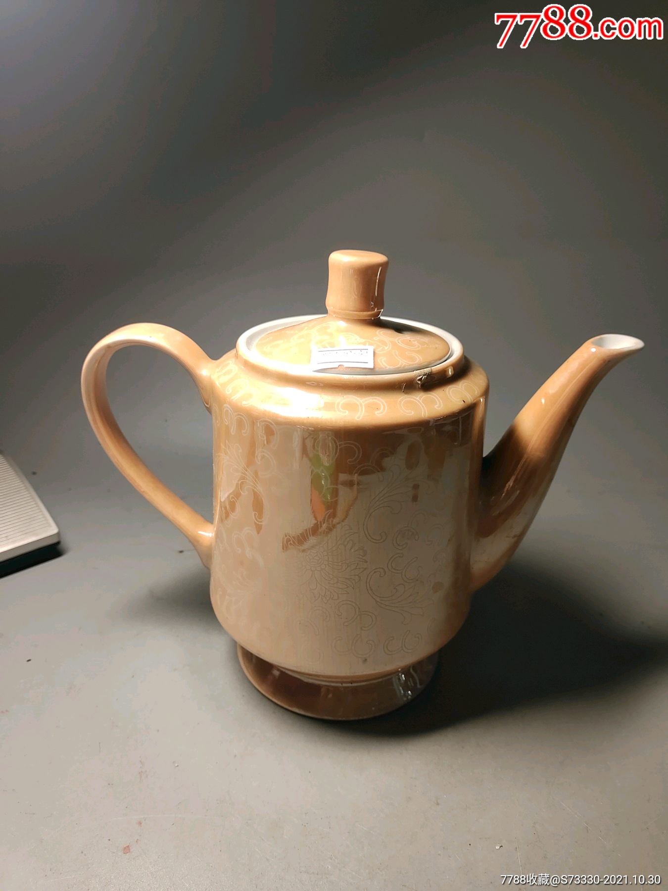 80年代电光釉茶壶一把