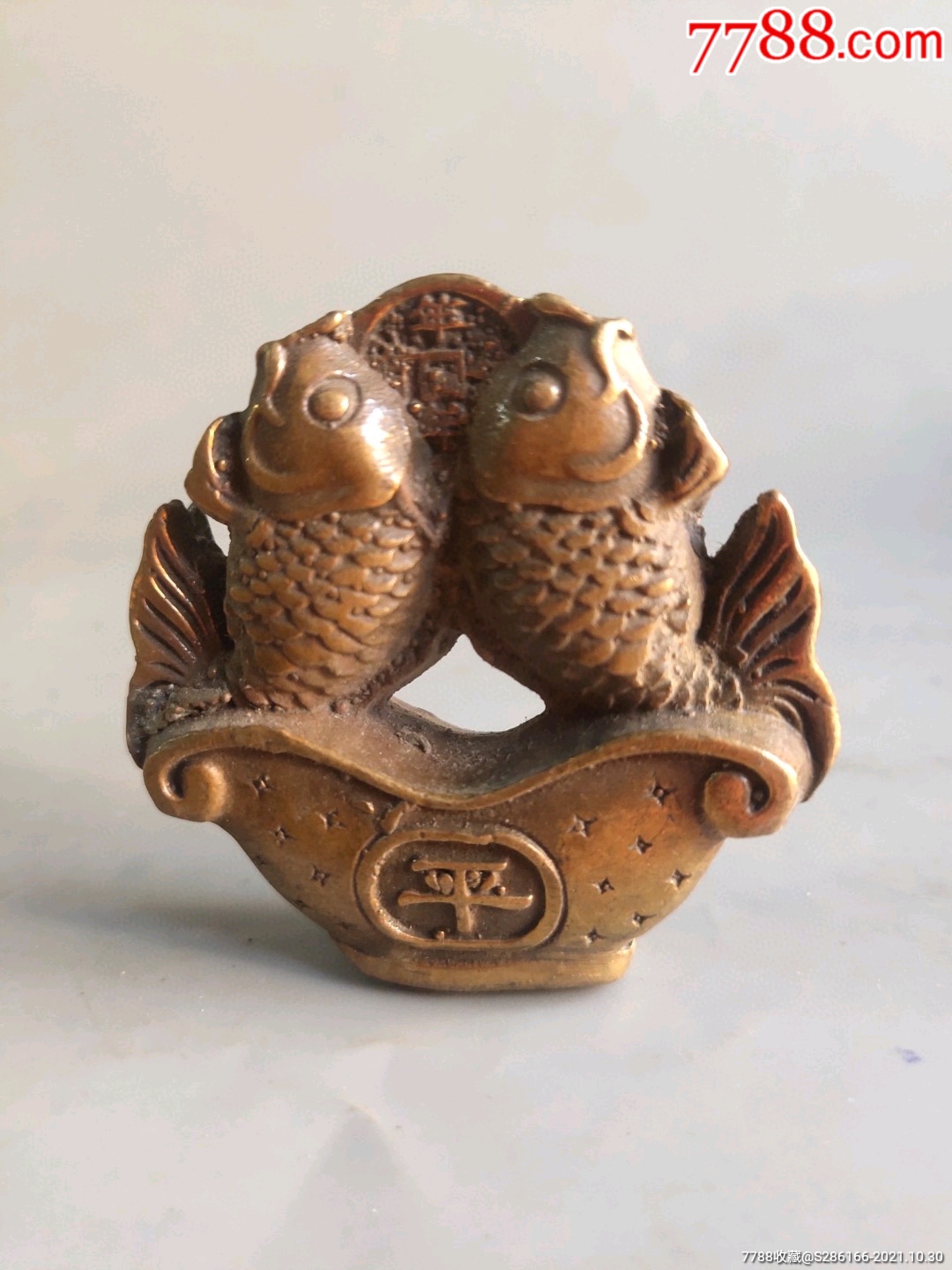 铜双鱼送平安挂件不议价