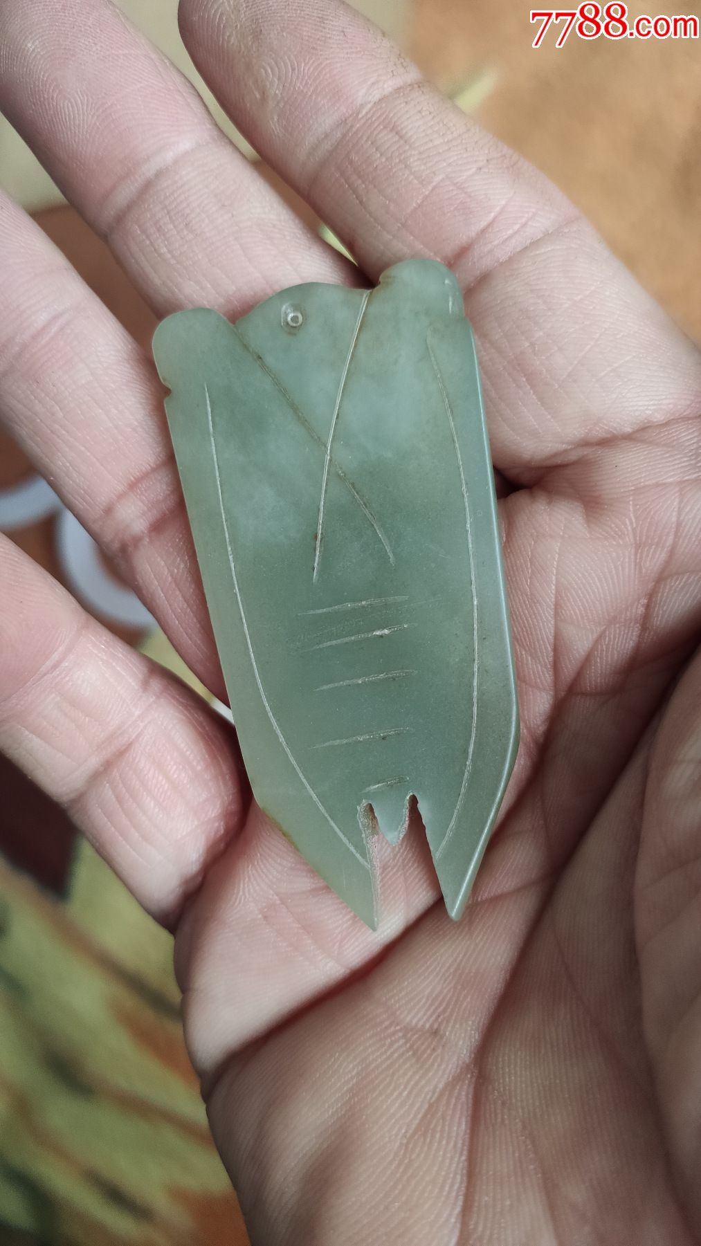 玉蝉又名玉知了一个墨绿色-价格:150元-se83464516-翡翠/缅甸玉-零售