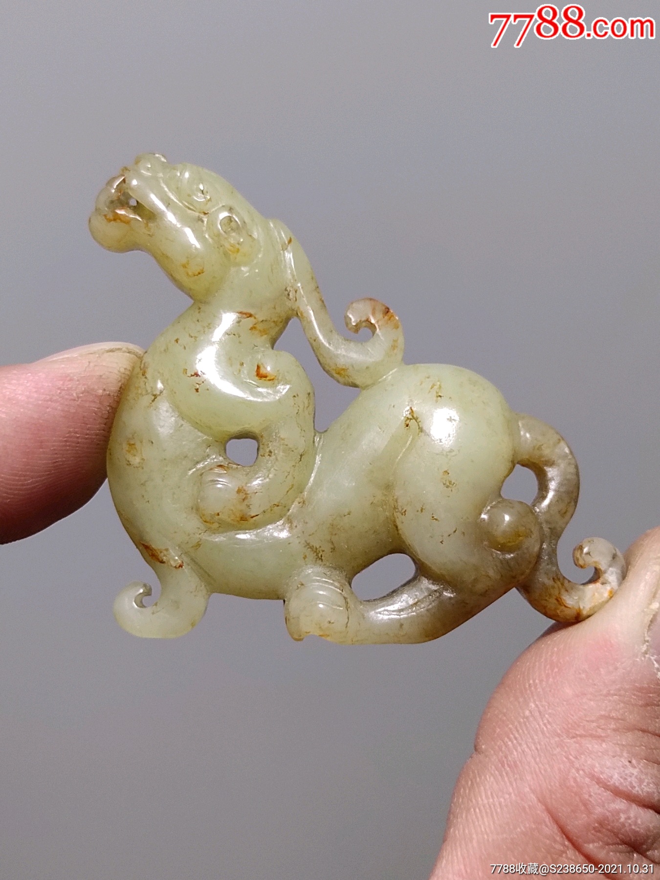 战汉时期老玉龙,老玉,高古,玉古玉