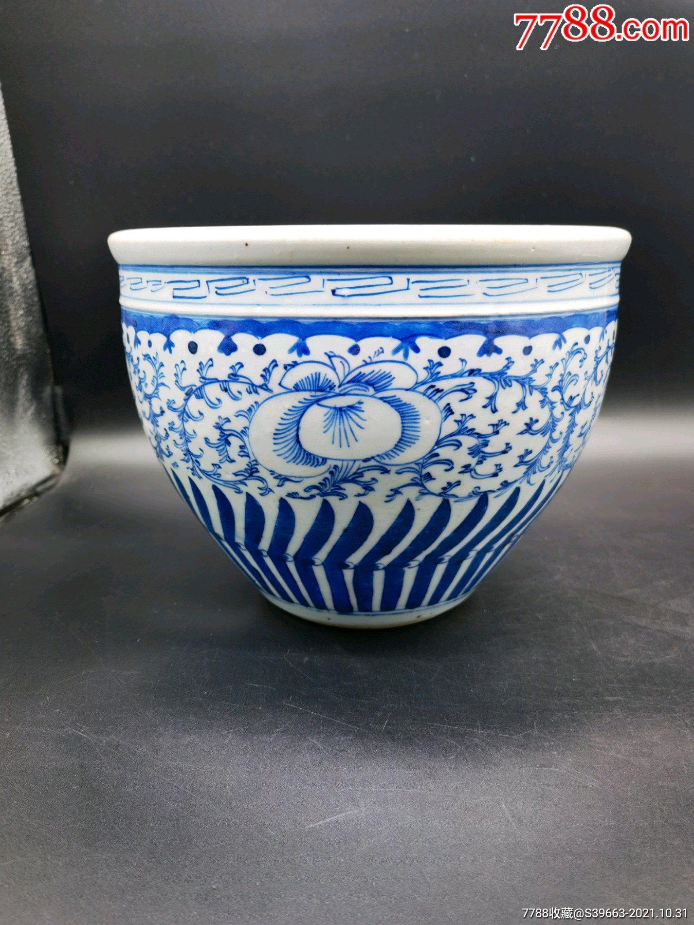 清代青花缠枝莲卷缸_价格2600.0000元_第2张_7788收藏__收藏热线