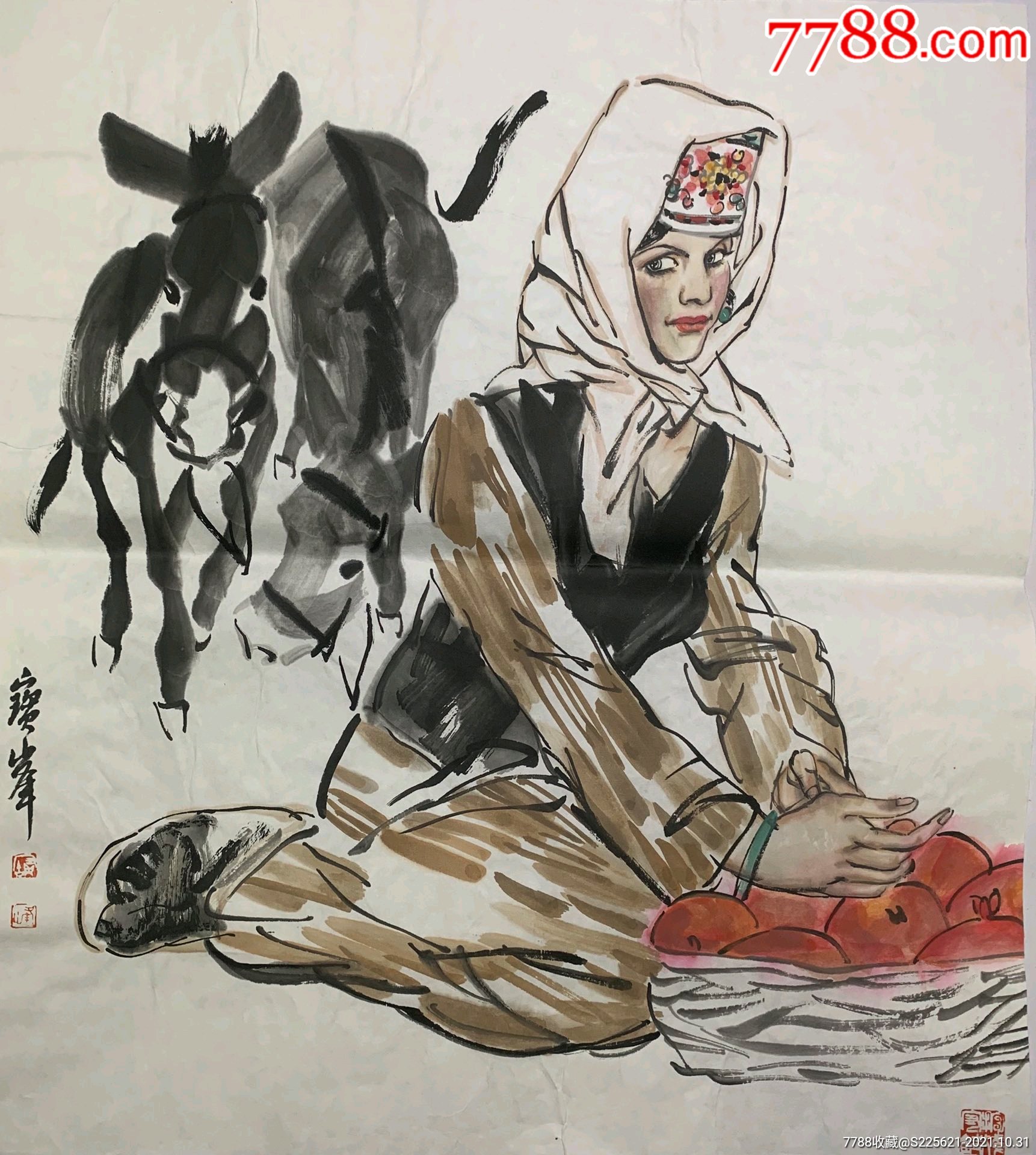 李宝峰,斗方画心_价格9800元_第1张_7788收藏__收藏热线