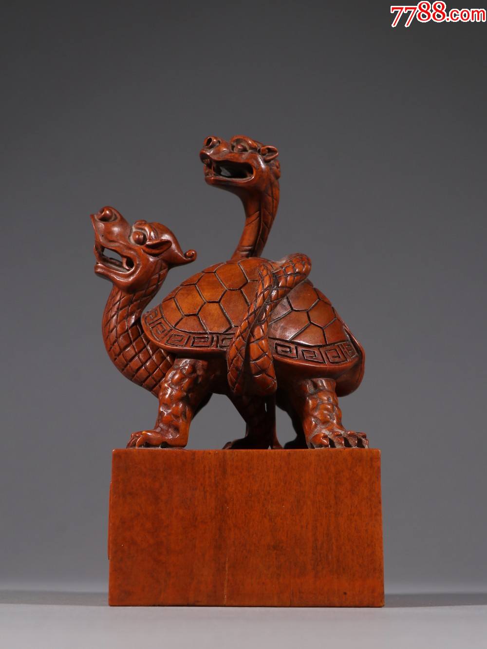 黄杨木玄武套印