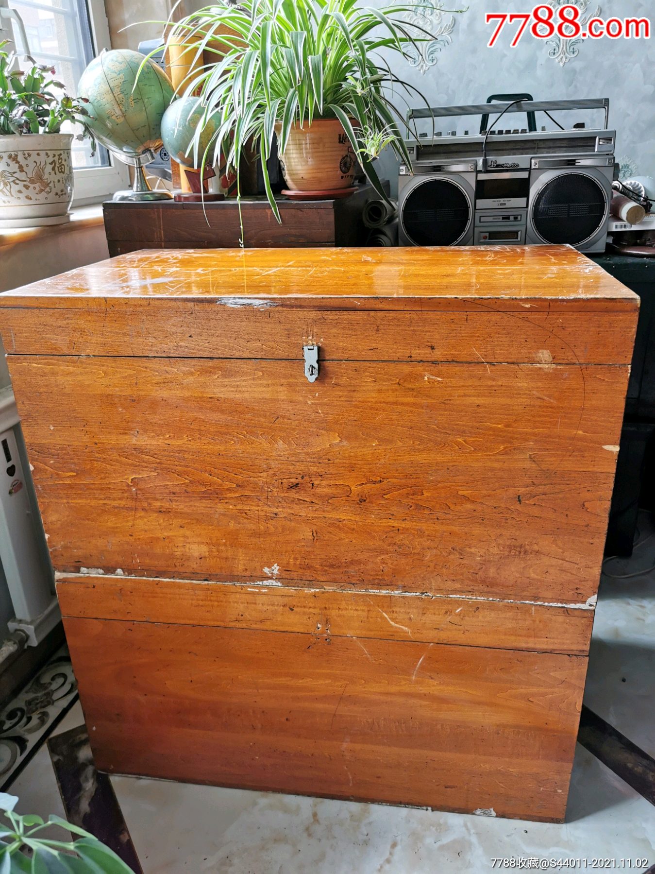 八十年代婚嫁木箱一对