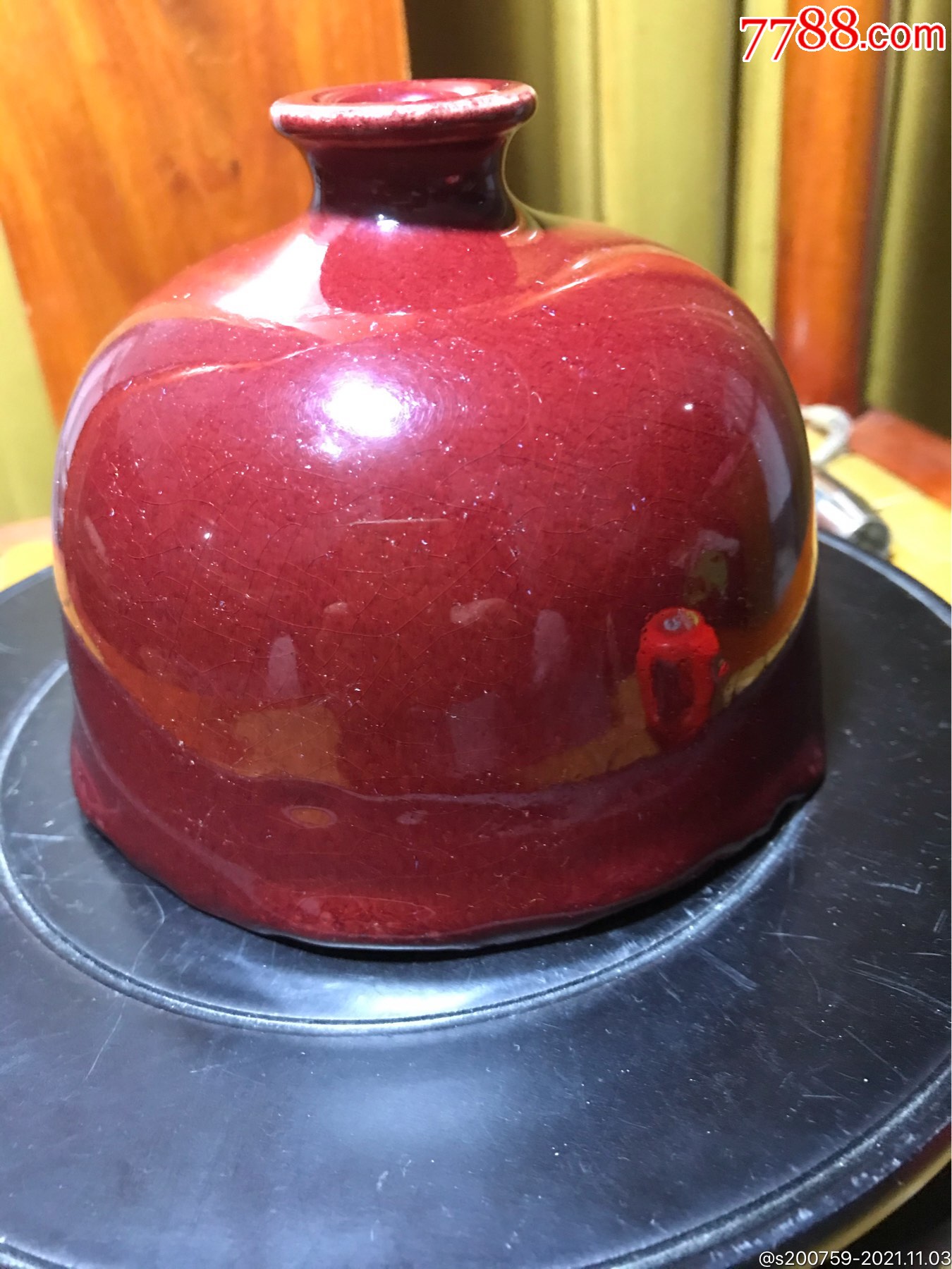 雍正郎窑红太白尊