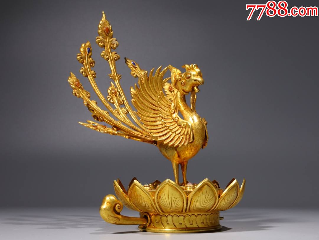 铜鎏金凤凰发冠a84s72f-价格:8800元-se83555891-铜杂件-零售-7788收