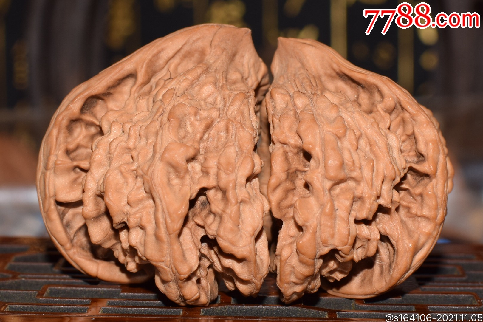 麒麟纹官帽半壁江山_文玩核桃_涞水一品名核商贸【7788收藏__收藏热线