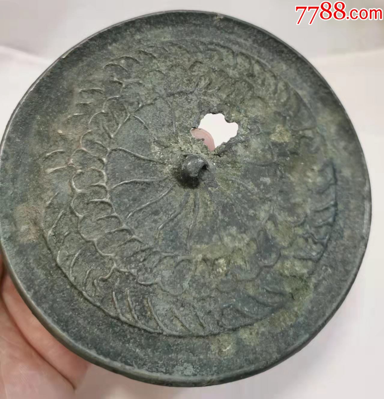 辽金时期刻花纹铜镜(h)_价格350元【大观藏宝】_第1张_7788收藏__收藏