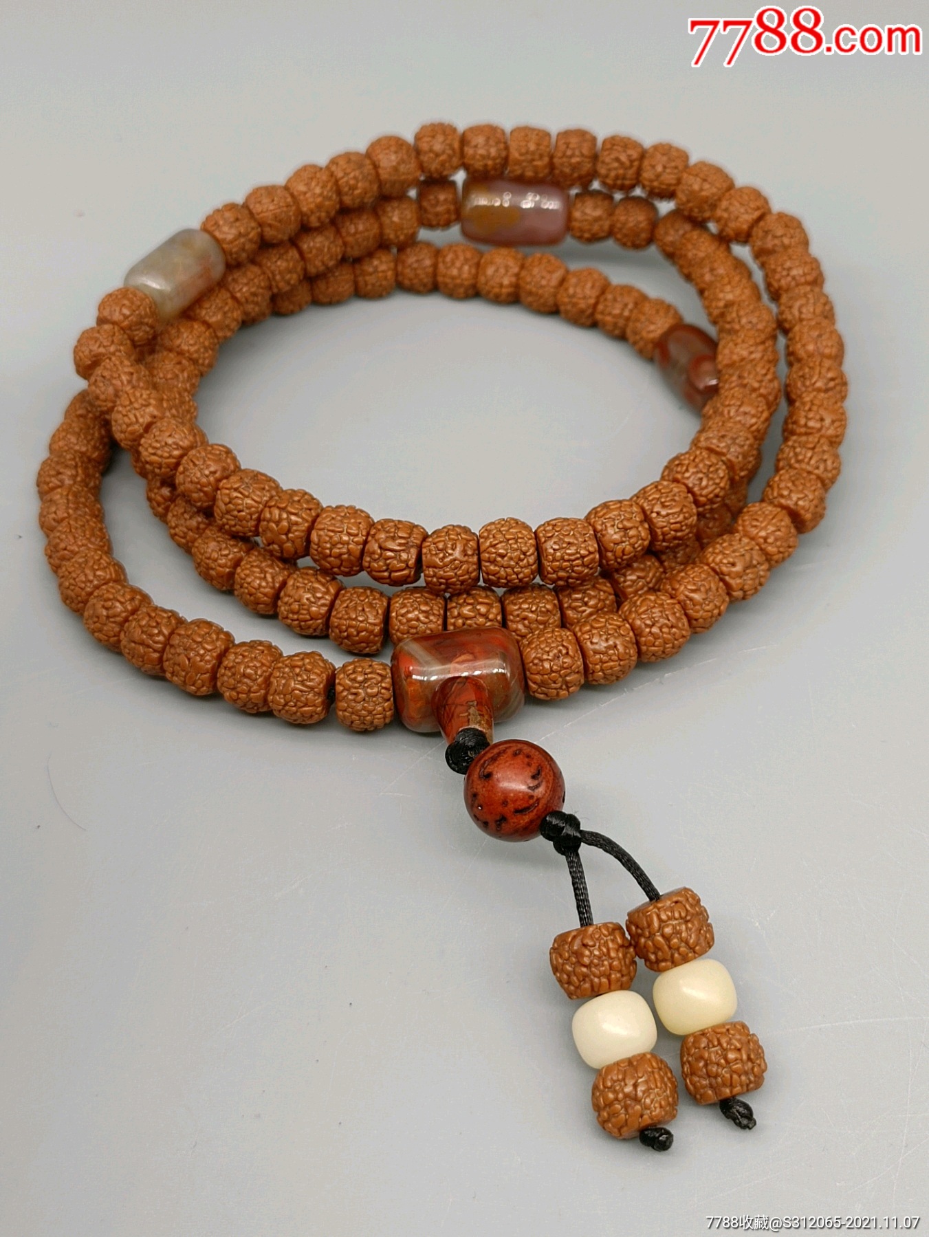 回血清理,龙鳞纹藏式小金刚-价格:128元-se83602644-菩提手串/佛珠