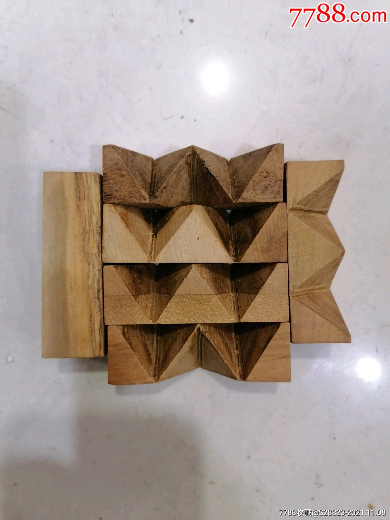 木质传统老式拼接玩具