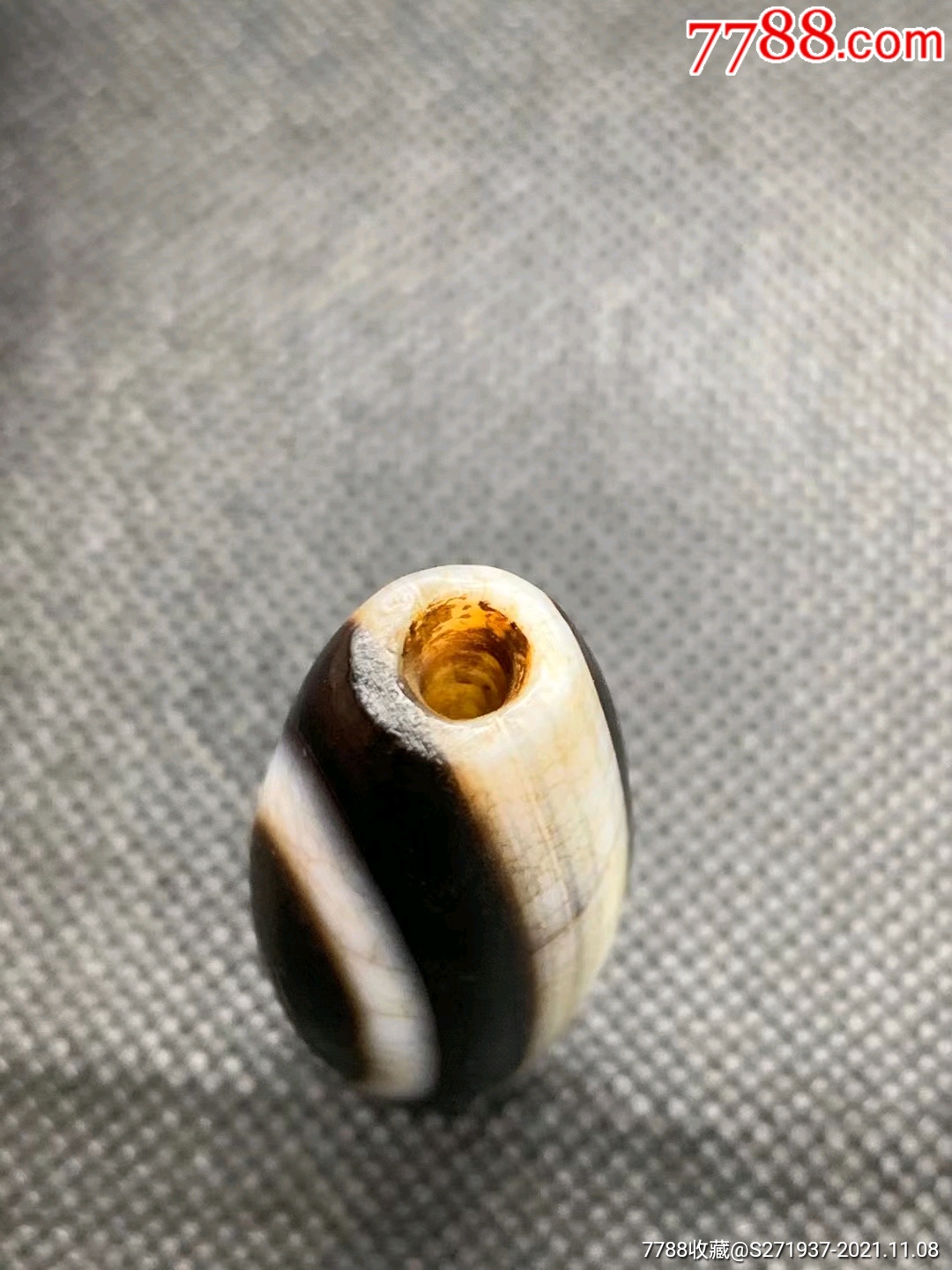 藏传爆老天然单眼带佛背光药师玛瑙大勒子真正的天然大天眼天珠-价格