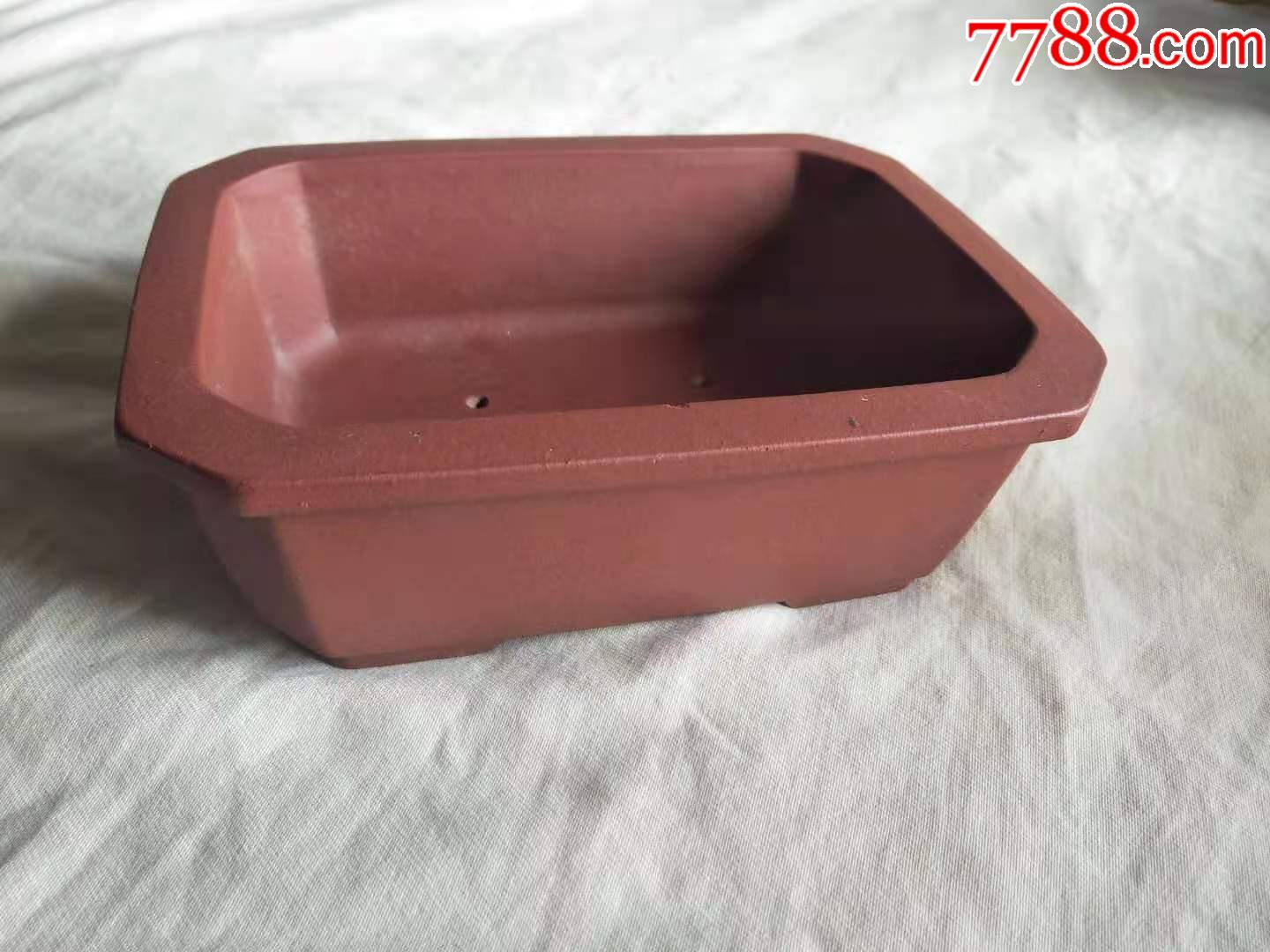 王飞制款方型抹角紫砂花盆