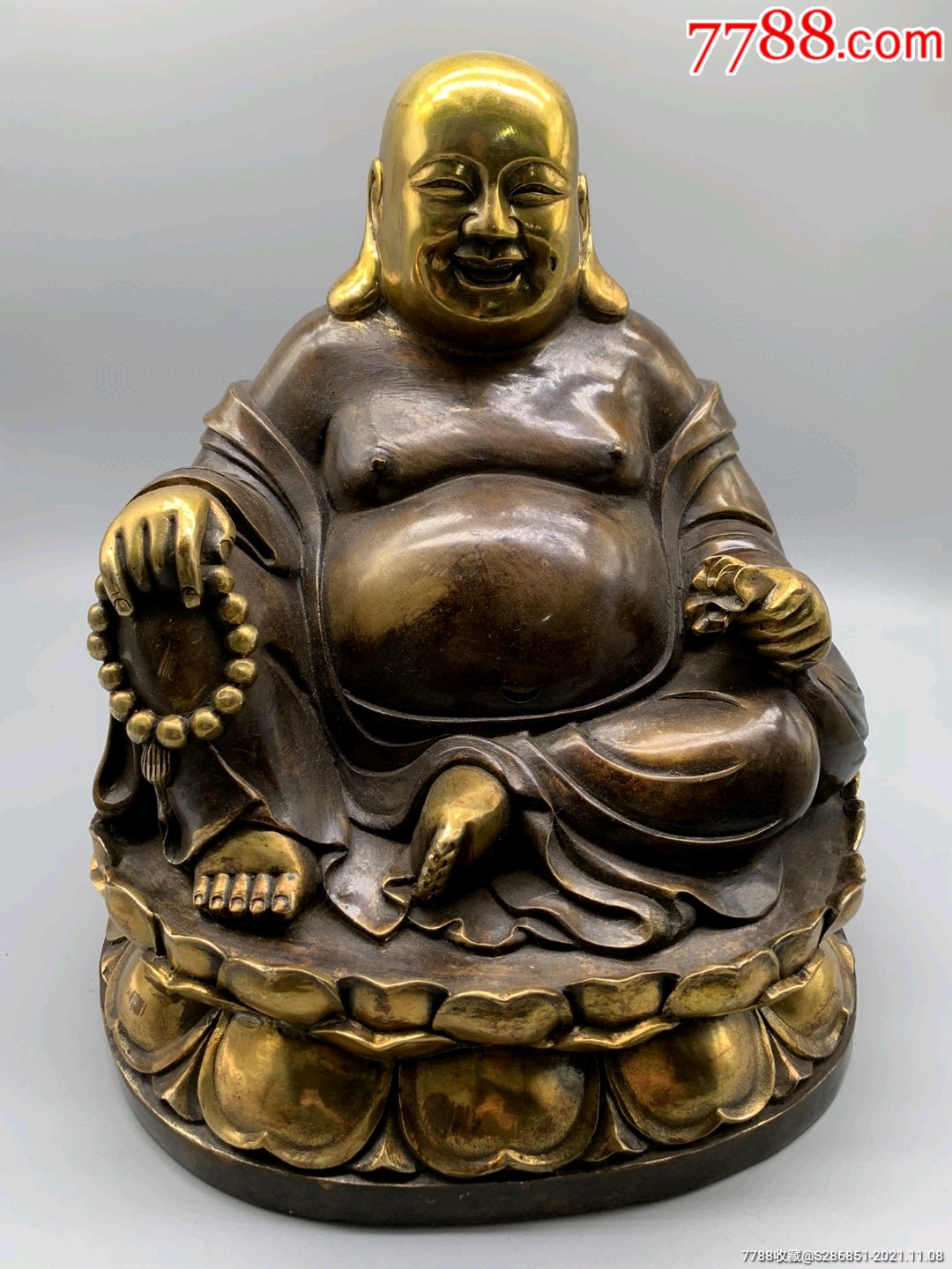 铜大弥勒佛,不议价_铜像/铜佛像_真玉商铺【7788收藏__收藏热线】