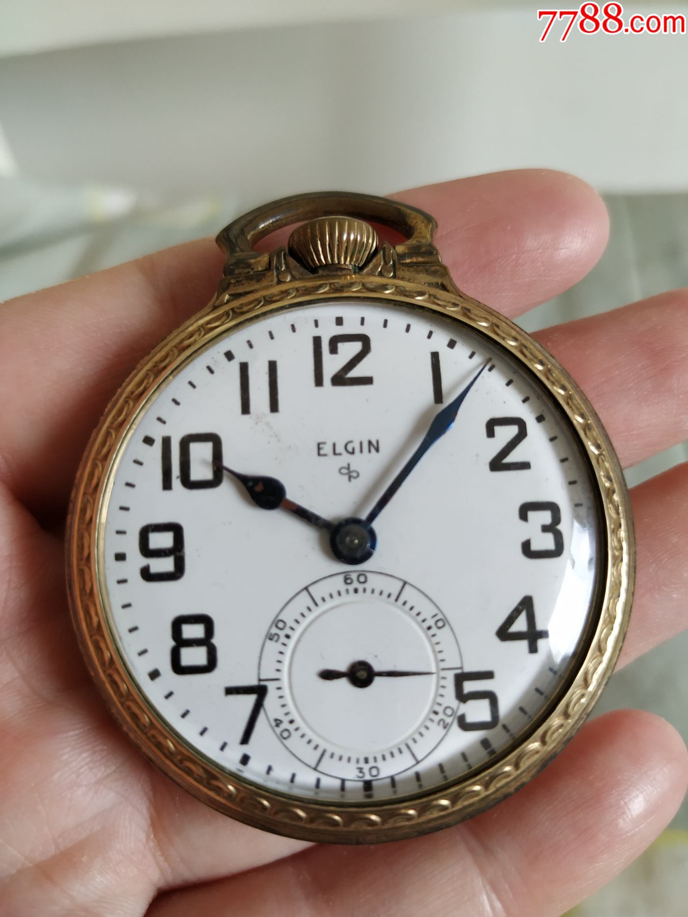 美国elgin埃尔金10k包金怀表17钻