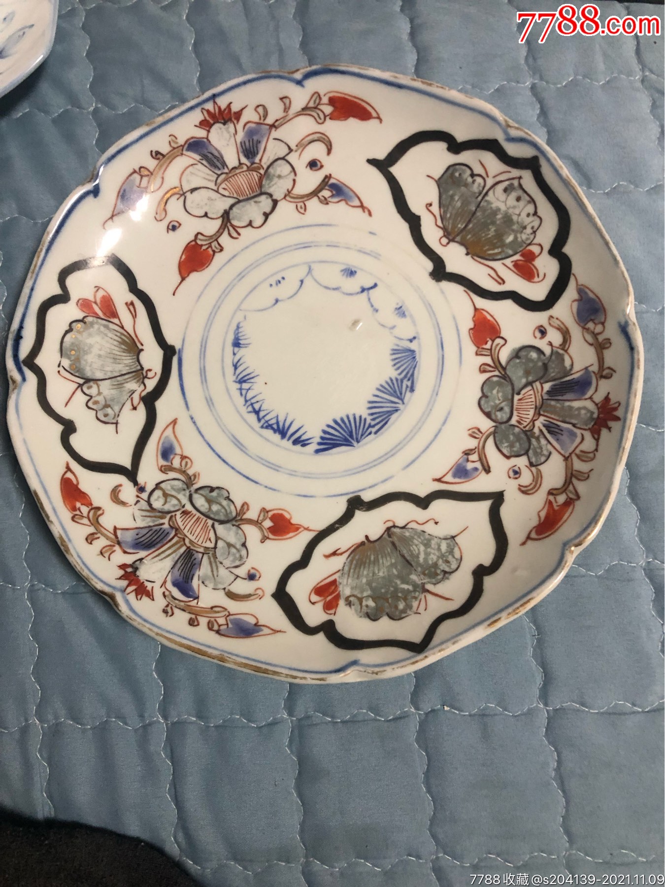 广彩大盘釉上彩老盘子纯手工手绘,_彩绘瓷/彩瓷_宏玉阁【7788陶瓷】