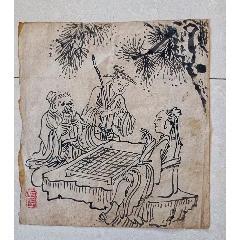 白描文昌帝君像-价格:350元-se85253453-人物国画原作-零售-7788书画