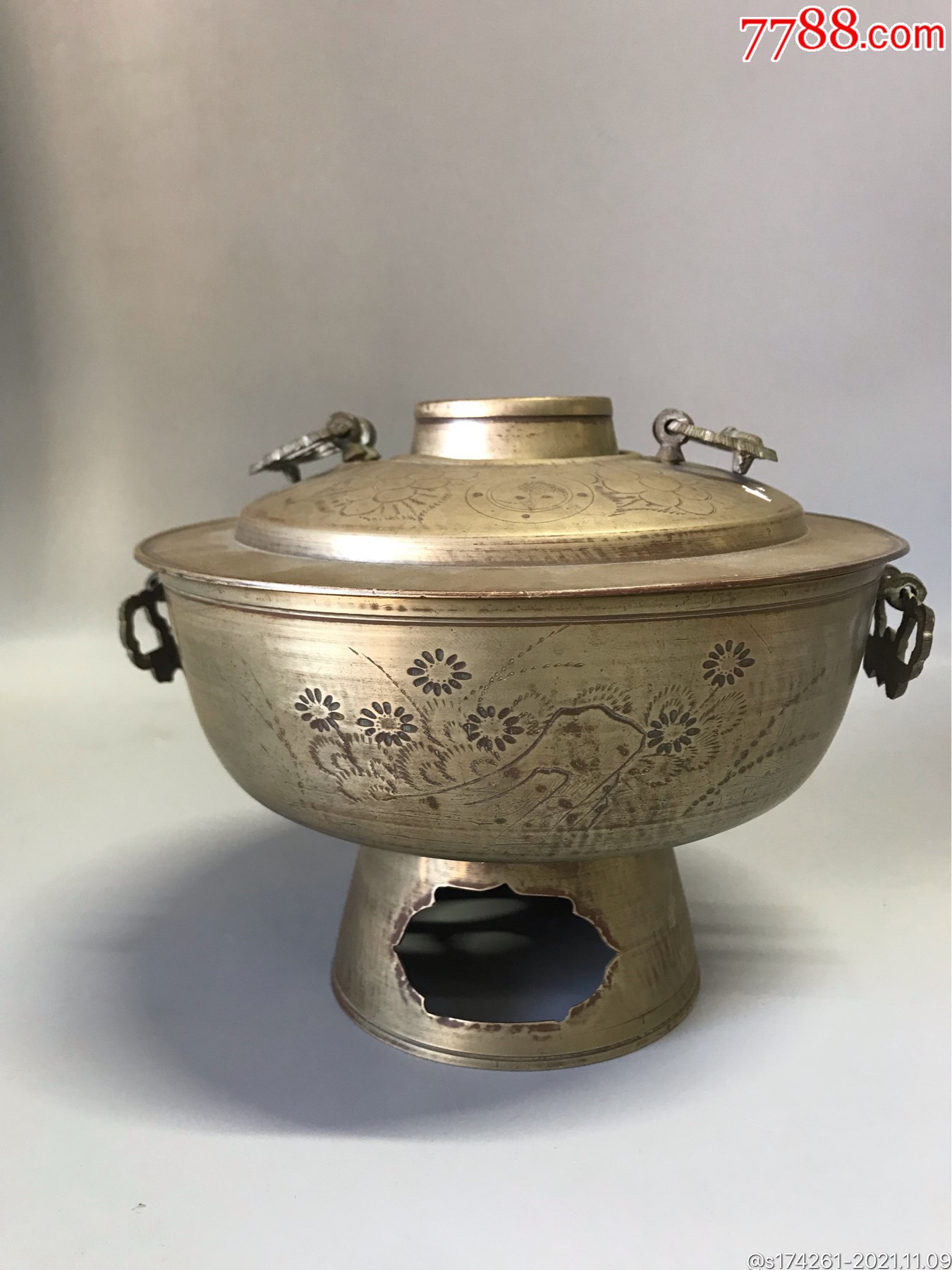 民国白铜满工小火锅_价格2000元【小王抗战杂项铺】_第1张_7788收藏