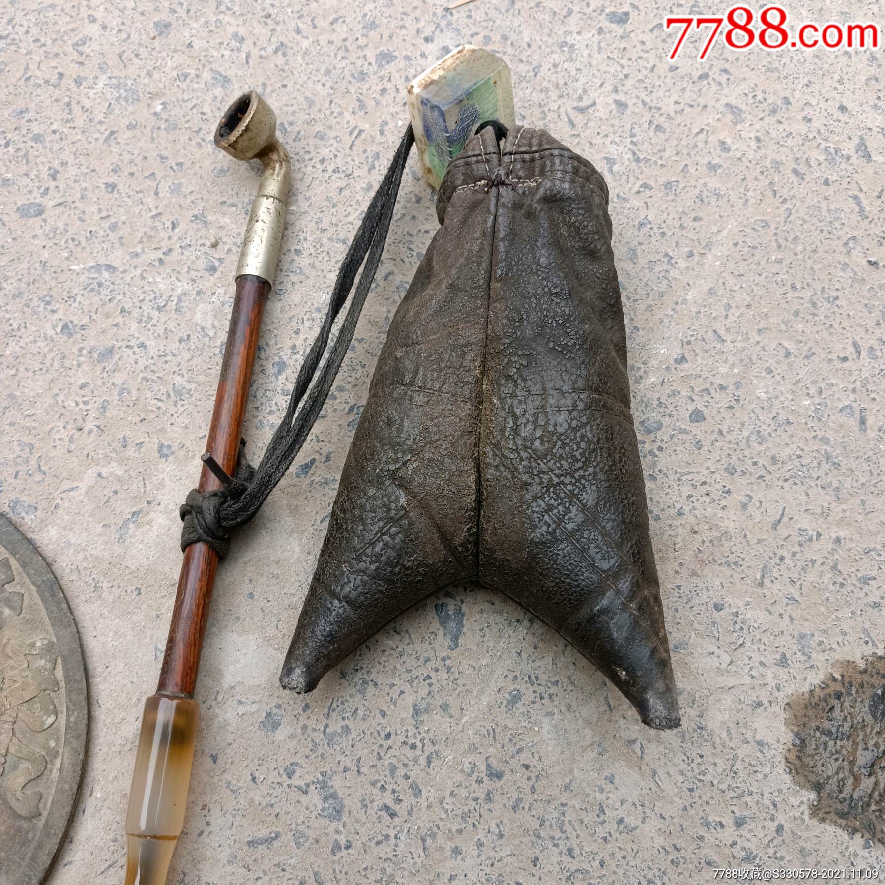 民国老玛瑙烟袋