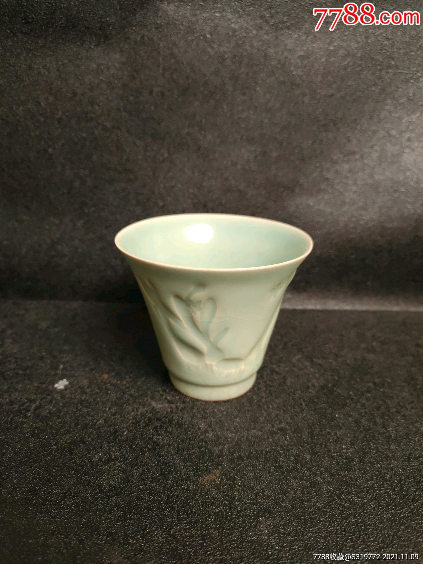 汝窑老青瓷杯子