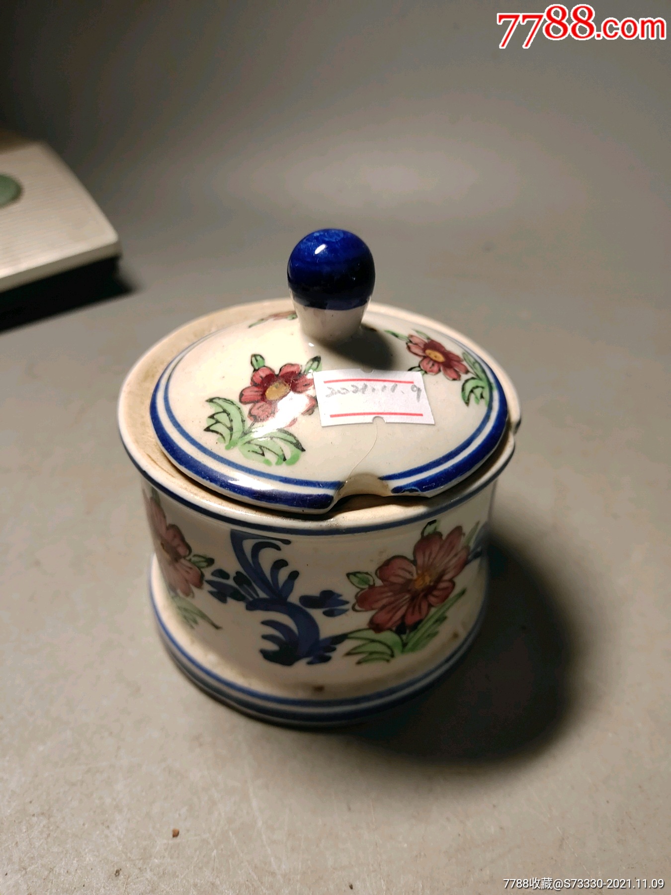 90年代以后花卉小罐子磕