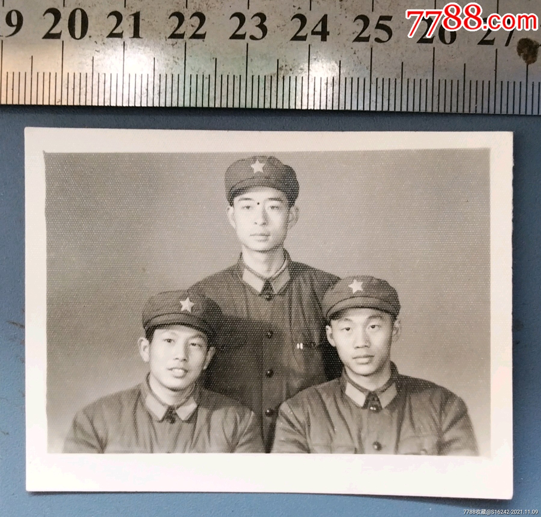 三解放軍合影-價格:5元-se83658319-老照片-零售-7788收藏__收藏熱線