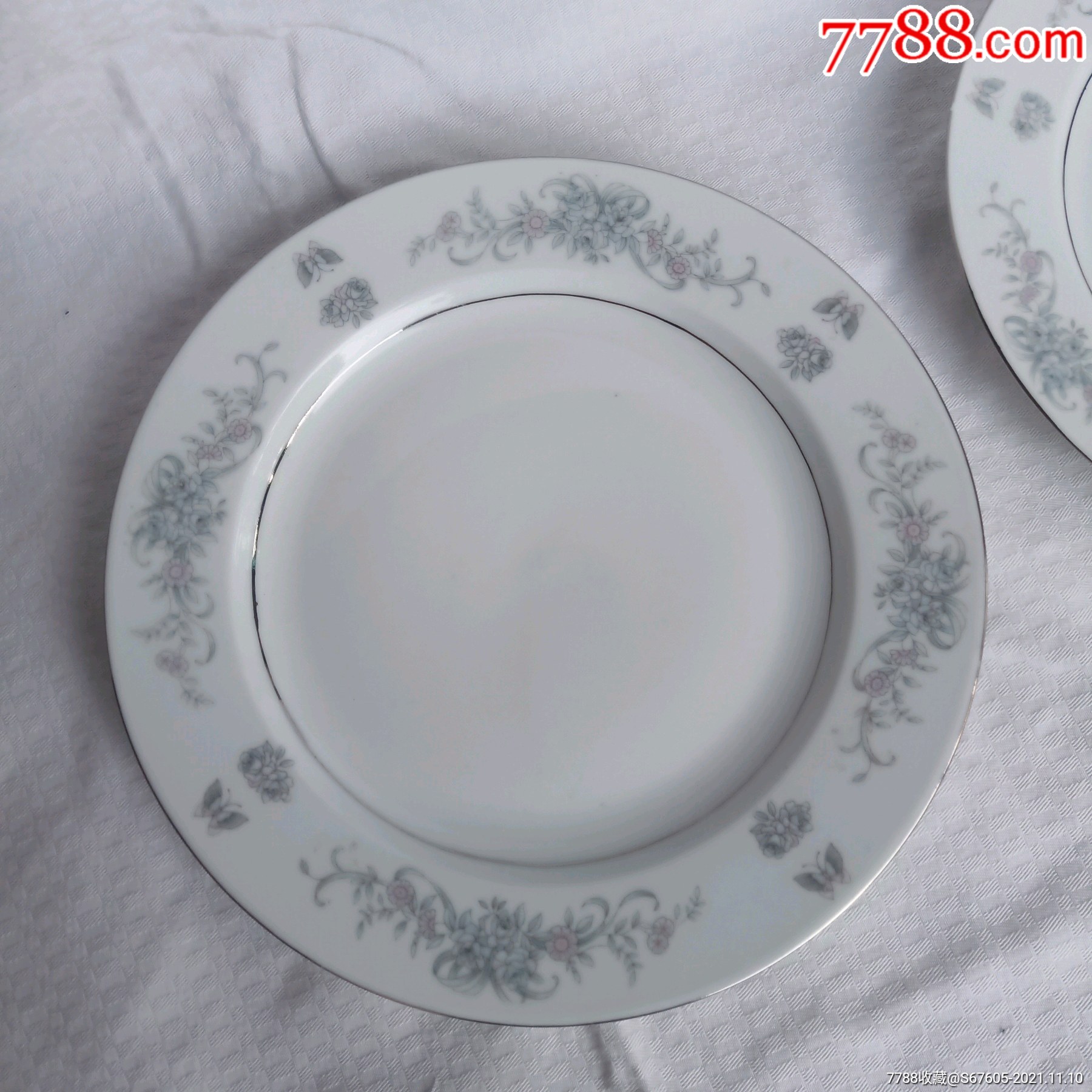 国光瓷盘未使用两个包邮价