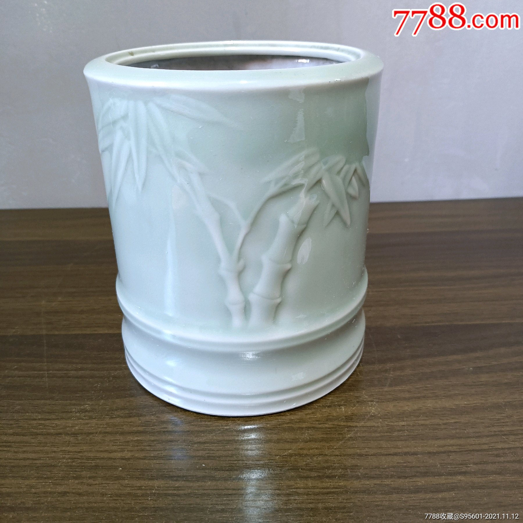 唐山陶研所80年代瓷笔筒