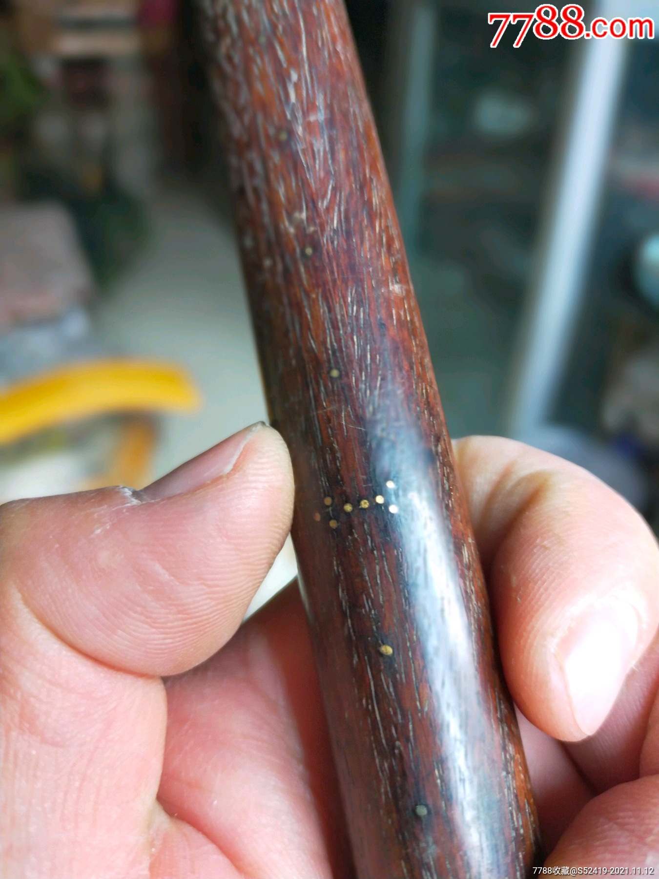 清朝民国时期镶嵌银丝的黄花梨老秤杆-价格:1750元-se83700534-黄花梨